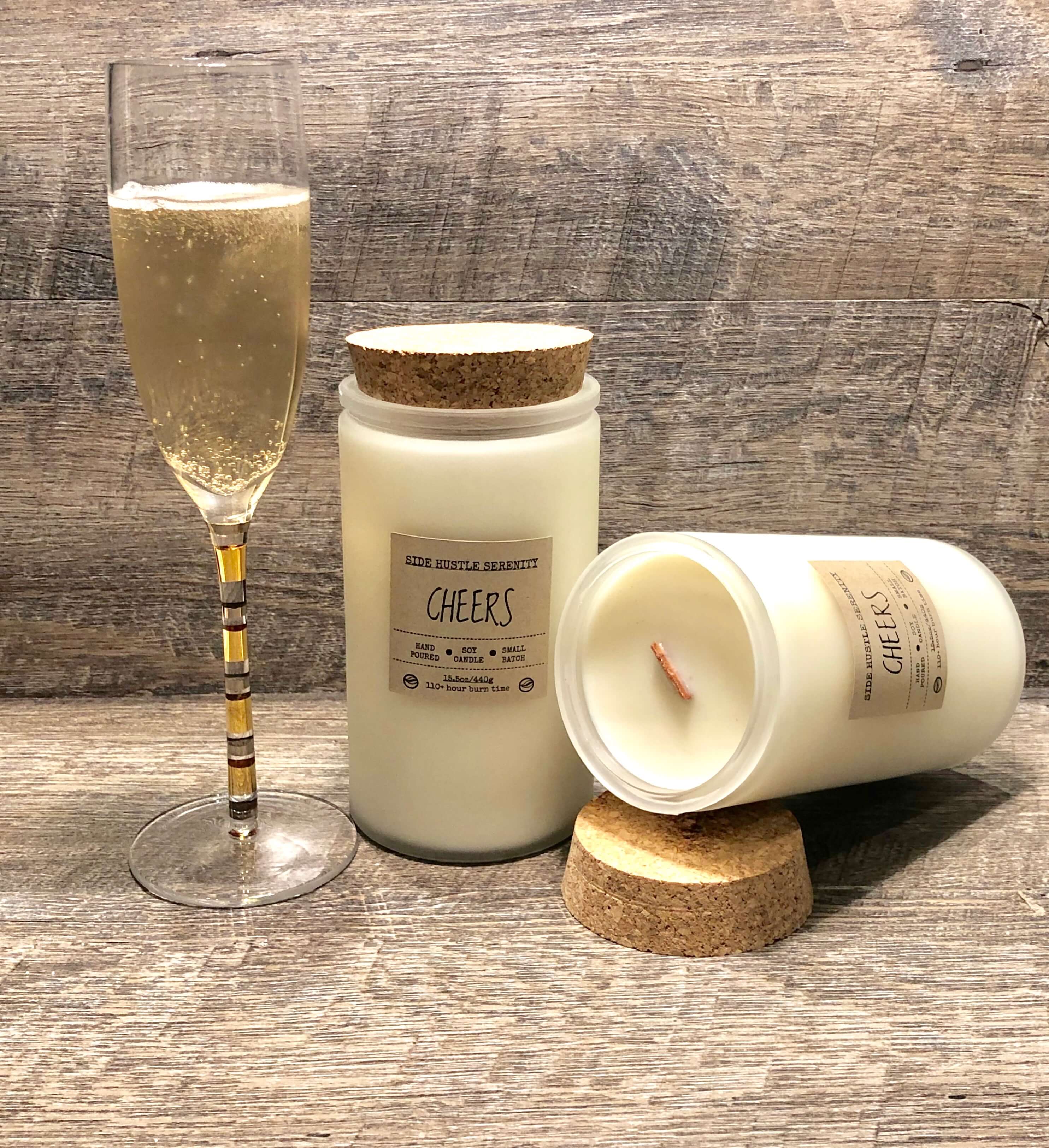 ULTIMATE GIFT SET | CHEERS "Champagne" Scented - Side Hustle Serenity
