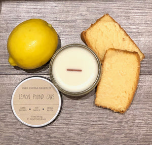 Lemon Pound Cake Scented Soy Candle - Side Hustle Serenity