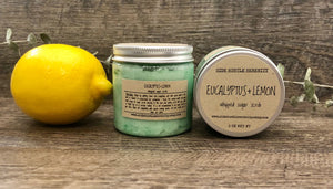 Whipped Sugar Scrub | Eucalyptus + Lemon - Side Hustle Serenity