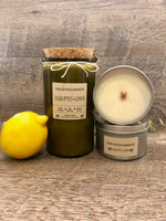Eucalyptus + Lemon Scented Soy Candle - Side Hustle Serenity