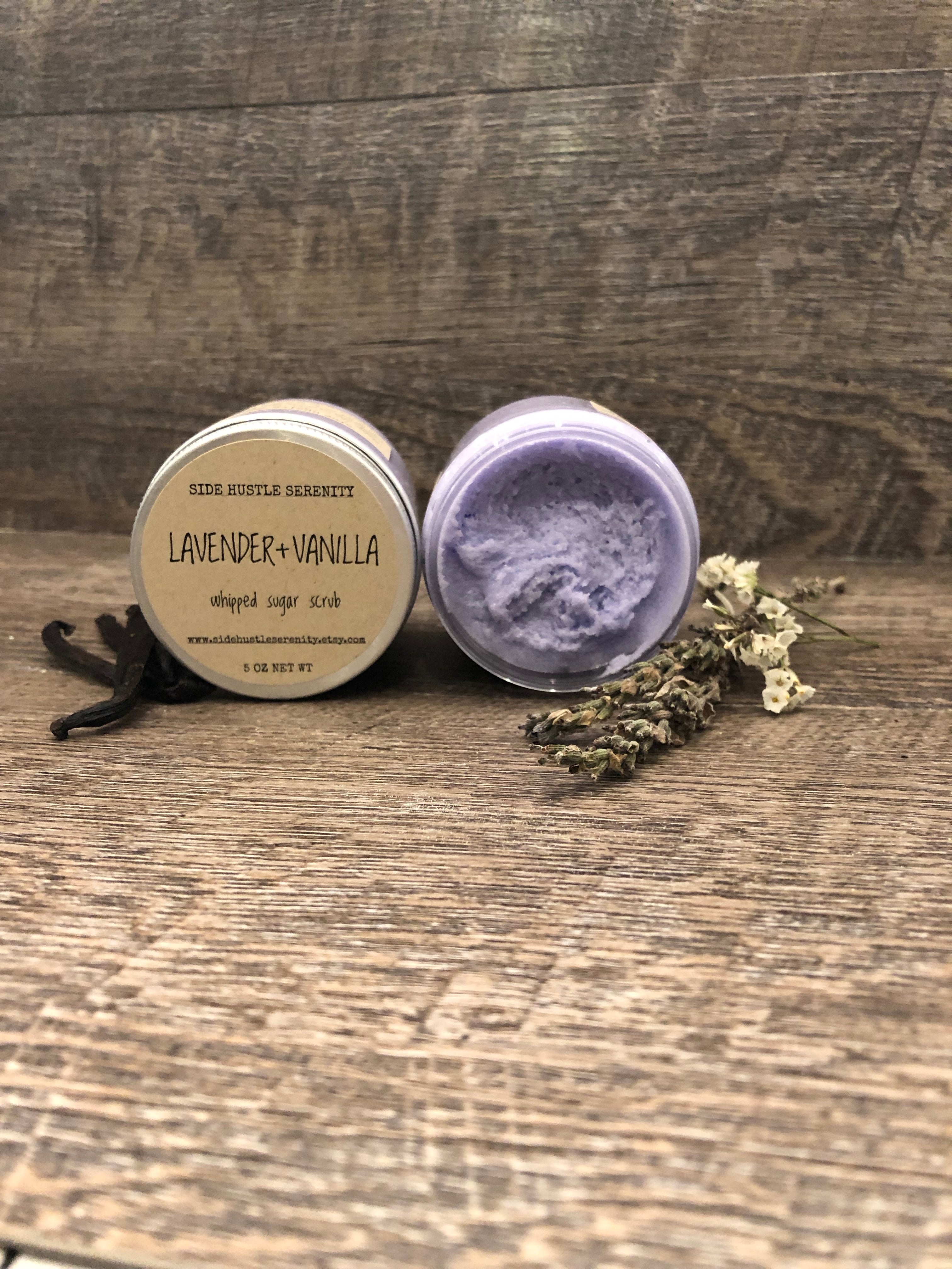 Whipped Sugar Scrub | Lemon + Lavender - Side Hustle Serenity