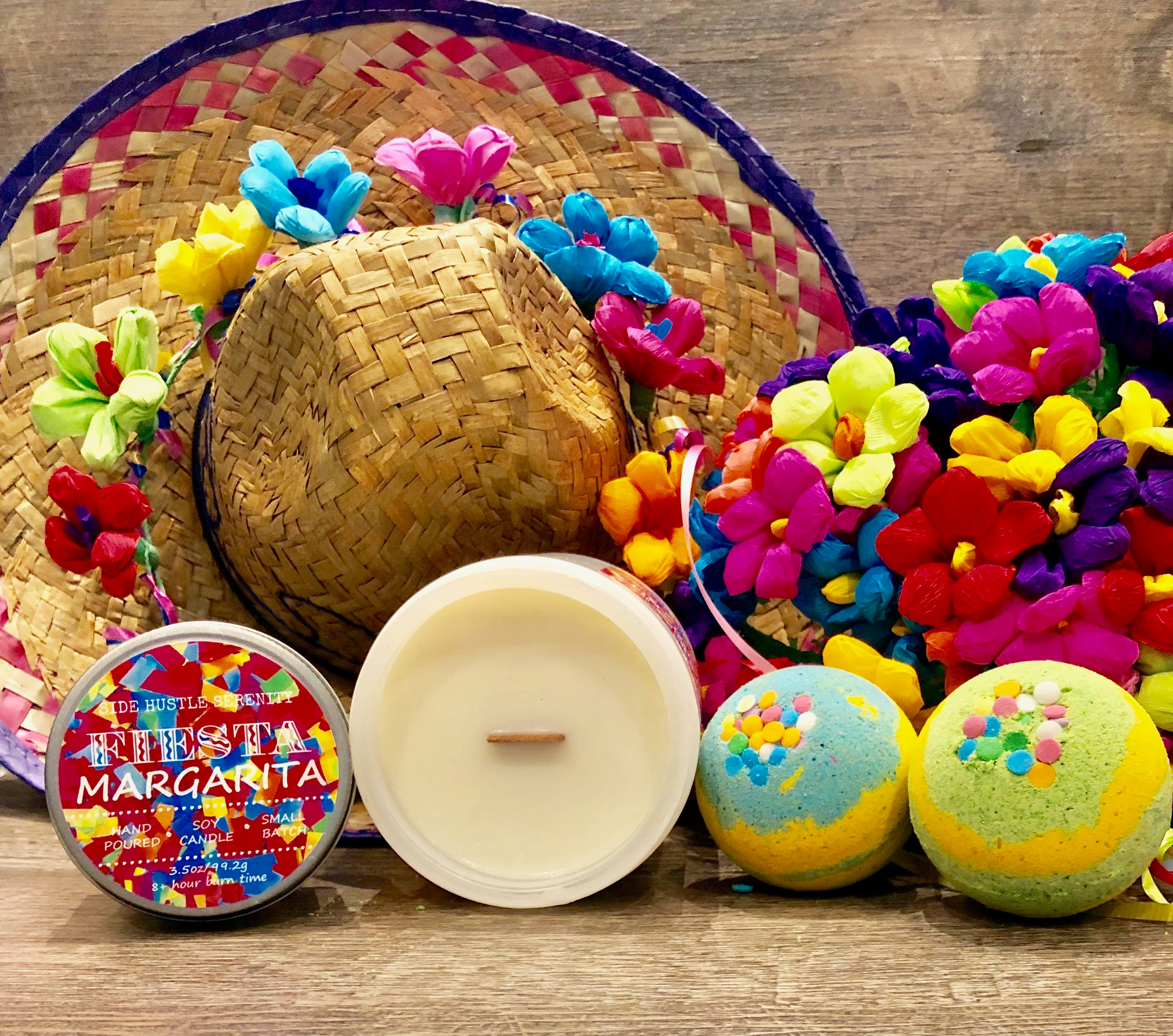 PERSONALIZED ULTIMATE FIESTA BOX | Margarita Scented - Side Hustle Serenity