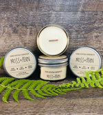 Moss + Fern Scented Soy Candle - Side Hustle Serenity