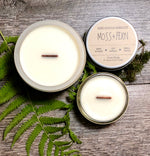 Moss + Fern Scented Soy Candle - Side Hustle Serenity