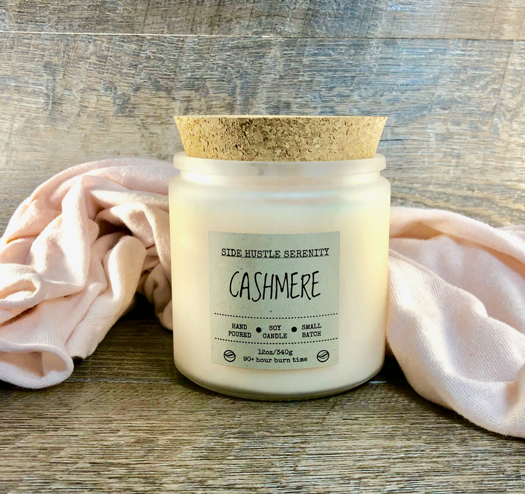 CASHMERE Scented Soy Candle - Side Hustle Serenity