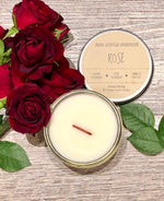 Rose Scented Soy Candle - Side Hustle Serenity