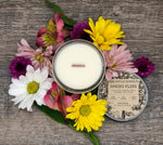 SPRING FLING | Red Currant + Kumquat Scented Soy Candle | 3.5oz Candle Jar | Wood Wick | Spring Candle | Spring in Your Step | Fruity Floral