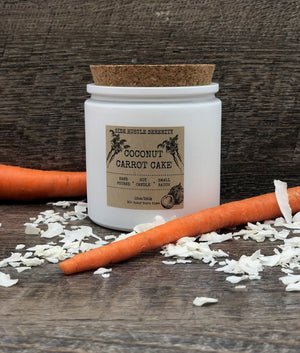 Coconut Carrot Cake Scented Soy Candle | 12oz Wood WIck Candle | Bakery Scent | Easter Candle | Coconut | Foodie GIft | Sweet Candle | Love