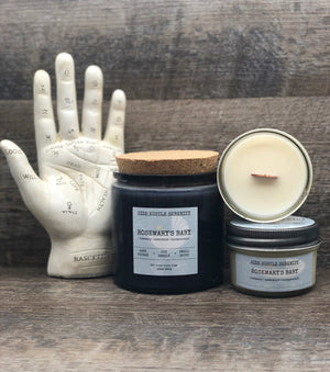 ROSEMARY'S BABY | Rosemary + Spearmint + Honeysuckle Scented Soy Candle | 3.5oz Wood Wick Candle | All of them Witches | Cult Classic | Boo