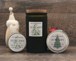 Christmas Hearth Scented Soy Candle | 3.5oz. Candle Jar with Pewter Screw Top | Wood Wick | Holiday Candle Gift Idea | Secret Santa Gifts