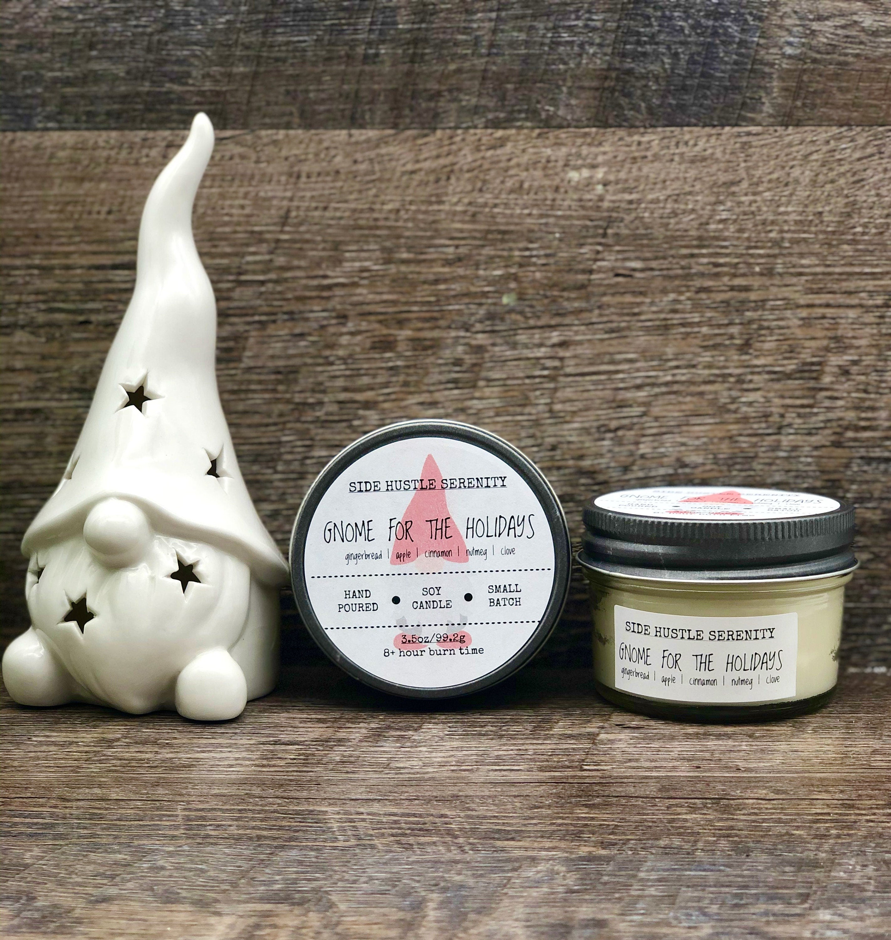 HOLIDAY CANDLES Gift Set | 6 Christmas Candles | Candle Lover Gift Set | Wood Wick Soy Candles | Holiday Inspired Scents | Stocking Stuffers