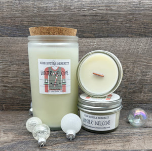 WINTER WELCOME | Juniper + Sage + Eucalyptus + Spearmint Scent | Clean Burning Candle | Festive Holiday | Cold Weather Days | Winter Scent